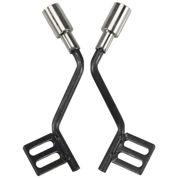 2 x Exhaust Pipe-Black & Silver