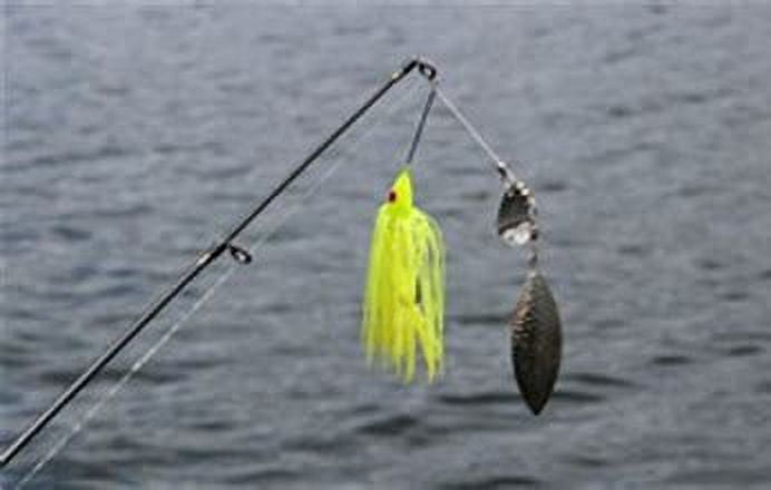 Promo Spinnerbait Lure 1/4 oz Colorado Black Chartreuse