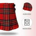 thumbnail image 3 of Claymore Imports Kid's Budget Kilt, Stewart Royal Tartan Kilt for Boys, Girls & Babies, Scottish red Kilt for Kids. (27"-30" W X 17" L 8-9 Years), 3 of 5
