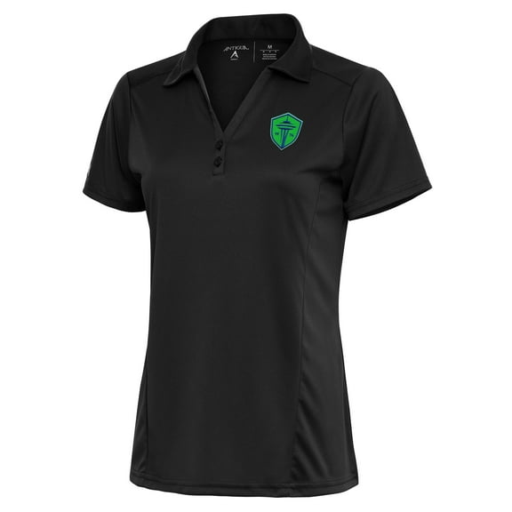 Women's Antigua Charcoal Seattle Sounders FC Tribute Polo