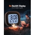 thumbnail image 2 of Battery Operated Travel Alarm Clock for Heavy Sleepers(Battery Included), Small Digital Alarm Clock Easy to Set/Read with Backlit & 5min Snooze, Temperature, Date, 12/24H Bedside Alarm Clock for Kids, 2 of 11