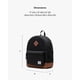 thumbnail image 3 of Mochila Herschel Youth Heritage 26L Negra con Marrón, 3 of 7