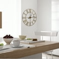 thumbnail image 3 of Sorbus 24in Roman Numeral Wall Clock, Decorative Gold Analog Time Display, 3 of 4