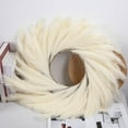 thumbnail image 3 of D-GROEE Faux Pampas Grass Wreath for Home Decor - Modern Wreath - No Shedding, Long Lasting Unique Farmhouse Decor - from Lightweight Cloth, 3 of 4