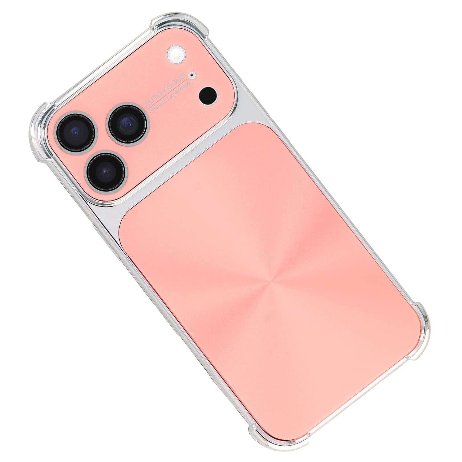 Four Corner Shockproof Electroplated Case for iPhone 17 Pro Max - Pink