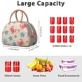 thumbnail image 5 of Reusable Thermal Lunch Bag Lunch Box for Women Men,Marine Adorable Crab Zipper Closure Lunch Tote Small Leakproof Cute Lunch Cooler with for Supermarket Shopping, 5 of 7