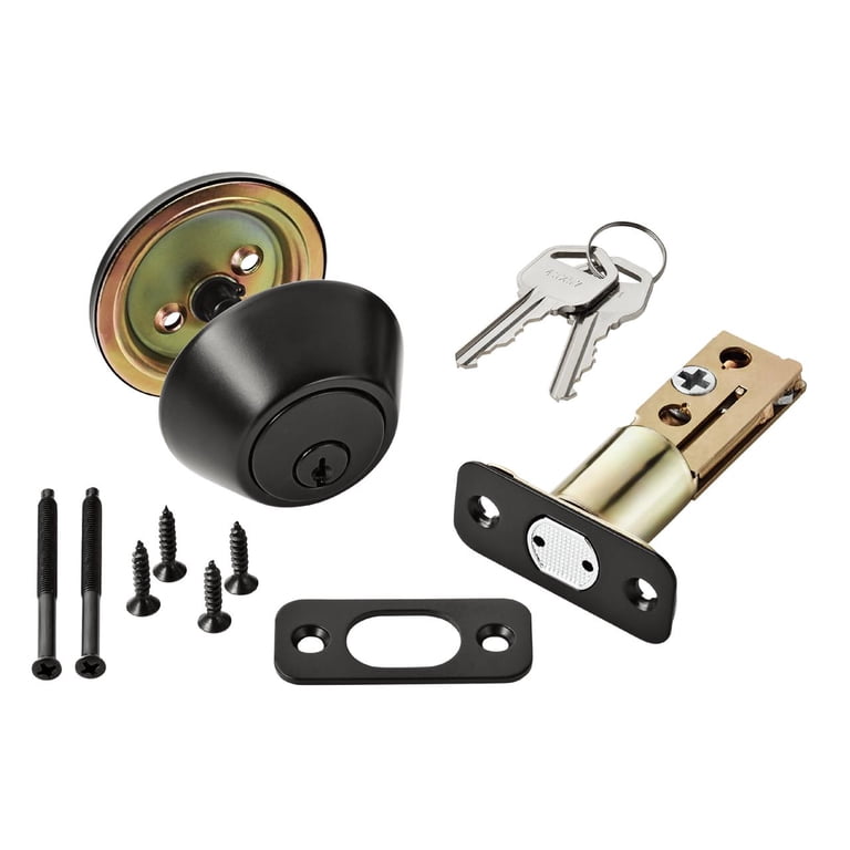 Hyper Tough Keyed Entry Deadbolt, Matte Black photo 6