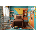 thumbnail image 2 of Juego de Sábanas Polares Individual We2 Dream Textura Polar - Uso All-Season - Ideal para dormitorios con aireacondicionado - Ajuste Perfecto hasta 30cm- Color Chocolate, 2 of 12
