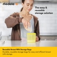 thumbnail image 2 of Bolsas reutilizables para almacenar leche materna Medela 220 ml, 500 usos, 2 of 9
