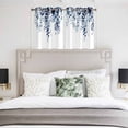thumbnail image 3 of Blue Eucalyptus Kitchen Curtains Window Panels, Weeping Botanical Leaf Watercolor Insulated Window Treatment Curtain, Grommet Curtains for Bedroom/Living Room/Bathroom, 2 Piece 52"Wx45"L, 3 of 8