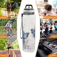 thumbnail image 7 of Birds Butterflies Green Sports Water Bottle Portable Travel Mug 32oz BPA Free Leak Proof Straw Transparent Tritan for Gym Yoga Cycling Camping, 7 of 7