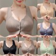 thumbnail image 2 of NIEWTR Front Closure Bras for Women, Full Coverage Wireless Bralettes, Soft Support Everyday Bras(Purple,XL), 2 of 4