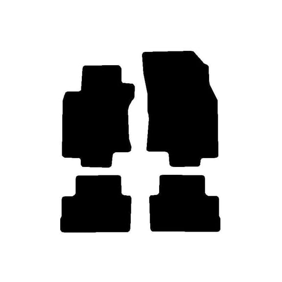 Carpet Floor Mats, Custom Fit, Black, 4-Piece Set, Fits 2017-2022 Nissan Rogue Sport, Made in USA