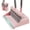 Pink, variant on JOYMOOP White Broom and Dustpan Set – No Tangle Bristles, Upright Stand up Design, Foldable Collapsible Dustpan with Angled Broom, Space Saving Cleaning Supplies for Home Kitchen Hardwood Floor