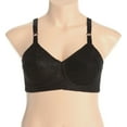 thumbnail image 3 of RAGO Style 2101 - Satin &amp; Lace Expandable Cup Bra - Black, 3 of 4