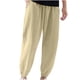 thumbnail image 1 of Pantalones largos para hombre, de color liso, con bolsillo y cordón, informales, juveniles, versátiles, deportivos, de gran tamaño., 1 of 8
