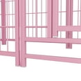 thumbnail image 5 of ZephyPaws 24 Inch 8 Panels Dog Playpen,Heavy Duty Metal Dog Pen Indoor Outdoor Fence for Yard,Camping,RV,Garden,Privacy Patio,Pink, 5 of 8