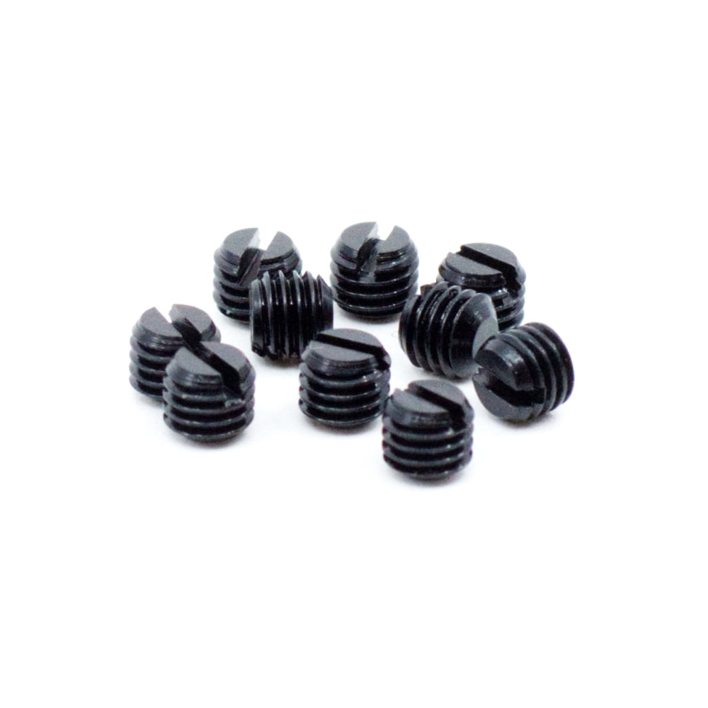Small Slotted Black Oxide & Stainless Gunsmithing Plug Screws Assortment (82 pieces)