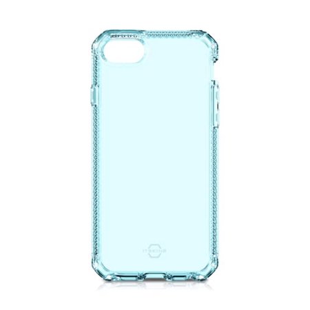 Itskins Spectrum Clear Protective Phone Case Compatible With Iphone Se, Slim Hybrid Case, Anti-Yellowing, And Heavy Duty Shockproof Cover, Military Phone Case | Light Blue