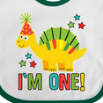 thumbnail image 4 of Inktastic Dinosaur First Birthday 1 Year Old Boys or Girls Baby Bib, 4 of 4
