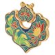 thumbnail image 4 of Chinese Retro Peace Lock Pendant Unique Charm Enamel Porcelain Lock Pendant Men Women Silver Jewelry for GiftChrysanthemum Dragonfly Lock, 4 of 4