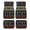 Aztec Geometric Pattern, variant on Pzuqiu Galloping Horses on US Flag Car Floor Mats 4 PCS, Automotive Car Floor Mat Polyester Protect Your Vehicle's Interior Anti-slip Backing Compatible