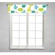 thumbnail image 1 of Cenefa de ventana ABPHQTO con diseño de cactus verde turquesa y menta con bolsillo para barra 30x130 cm, 1 of 1