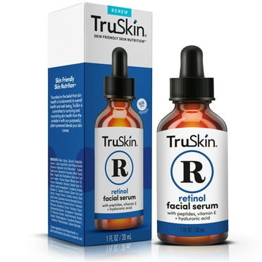 TruSkin Retinol Face Serum, Gentle Anti-Aging with Peptides & Hyaluronic Acid, 1 fl oz
