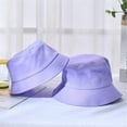 thumbnail image 2 of CoCopeaunts Summer Bucket Hat for Women Spring Summer Outdoor Sunscreen Bucket Caps Simple Solid Color Men Fisherman Hat, 2 of 8