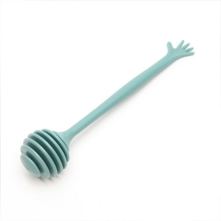 

2Pcs Honey Stirrer Long Handle Reusable Syrup Dispenser Dipper Chocolate Mixer Party Beverages Stick Kitchen Serving Tools Blue