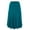 Green, variant on Women's Lightweight Fold Over Flared Midi Skirt M OLIVE