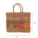 thumbnail image 3 of Bolsa de hombro de paja para mujer tejido playa hueco Totes cesta de la compra (café) Tmvgtek Para Estrenar, 3 of 4