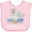 AD-Pink, variant on Inktastic My Safta Loves Me to the Moon and Back Elephant Family Boys or Girls Baby Bib