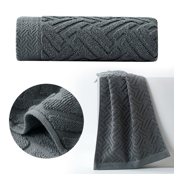 Thick Bath Sheet Cozival Premium Cotton Bath Towel - Extra Large Absorbent & Quick Drying Household Towel, Soft Skin-Friendly Fabric for Bathroom, Gym, Spa - Thickened Solid Color Design, A