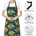 thumbnail image 6 of Picia Sunflowers Waterproof Apron for Unisex Adult - Adjustable Bib Apron with Pockets, Ideal for Cooking, Gardening, Painting, and Household Chores, 6 of 9