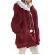 thumbnail image 4 of Abrigos y chaquetas casuales de manga larga con capucha, abrigos de invierno para mujer, chaqueta polar con capucha, cárdigan de patchwork con bloques de color, abrigo con bolsillo, abrigo para mujer, 4 of 8