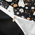 thumbnail image 4 of Homewish Halloween Floral Ghost Bedding,Wild Autumn Flower Pattern Duvet Cover Full,Black Cream Orange,Black Reversible,3-Piece,1 Duvet Cover and 2 Pillowcases, 4 of 6