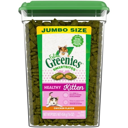 UPC: 0642863115325 | Greenies Feline Smartbites Chicken Flavor Cat Treats  16 oz Tub