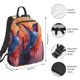 thumbnail image 2 of Fotbe Vibrant Hummingbird Watercolor Art Mochila Ligera para Hombres y Mujeres - Duradera y Resistente al Agua, Ideal para Escuela, Trabajo, Viajes y Uso Diario, 2 of 7