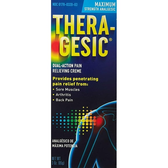 Thera-Gesic Pain Relieving Creme Maximum Strength - 3 oz, Pack of 2