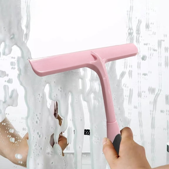 Specollect Portable Tiny Bathroom Shower Mirror Squeegee with Hanging Hook, Mini Kitchen Countertop Squeegee, Water Wiper Scraper Cleaner Tool for Cleaning Sink, Counter, Tiles, Handy Window Glass