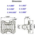 thumbnail image 2 of Unbranded 1310 Series Driveshaft Flange Yoke Aftermarket Replacement for 3102-063, 2 of 2
