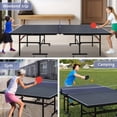 thumbnail image 4 of DOUBLE FISH 9 Ft MidSize Table Tennis Table Foldable And Portable Ping Pong Table Set For Indoor Games With Net 2 Table Tennis Paddles And 3 Balls, 4 of 8