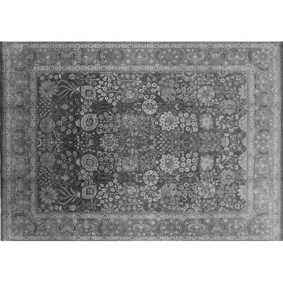 Ahgly Company Indoor Rectangle Oriental Gray Traditional Area Rugs, 2' x 4'