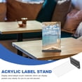 thumbnail image 2 of CIMAXIC Clear Acrylic Sign Holder Stable Base for Tabletop Display 3Pcs, 2 of 6