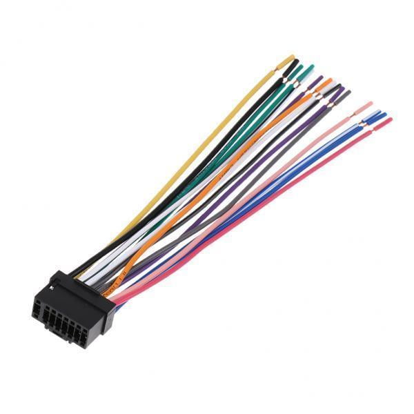 Paquete de 3- arnés de cables de estéreo de radio de coche de 16 pines para CDA-9887 , 10 piezas Sunnimix Arneses de cableado de radio