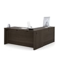 thumbnail image 4 of Bestar Embassy 66" Home Office L-Shaped Desk in Dark Chocolate, 4 of 4