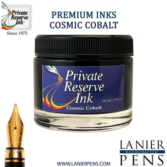 Private Reserve Ink, 60ml Ink Bottle - Cosmic Cobalt (PR17023)