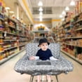 thumbnail image 2 of Shopping Cart Cover for Baby ICOPUCA Cotton High Chair Cover, Reversible, Machine Washable for Infant, Toddler, Boy or Girl (Grey Arrow Print), 2 of 5