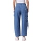 thumbnail image 3 of INSPIRE CHIC Pantalones de mezclilla para mujer, estilo baggy, pierna ancha, tiro medio, con bolsillos cargo, color azul, 3 of 6